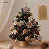 2024 Mini Christmas Tree with Lights: Stylish Tabletop Ornament for Home Decor