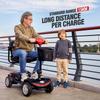 Elderly Electric Four Wheel Scooter S1 Sport Foldable Four Wheel Electric Scooter 300W 12AH Advanced Mobile Bicycle Red