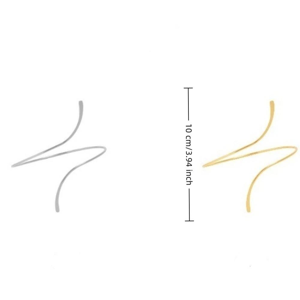 Fashion Alloy S-shaped Ankle Chain Curved Shape Geometric Twisted Anklets Adjustable Vintage Style Foot Jewelry Gift