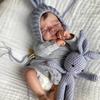 Lifelike 45cm Soft Cotton Body Simulated Reborn Doll Pascale Truely Like 3D High Color Painted Skin Newborn Doll Cute Baby Doll for Kid Birthday Gifts