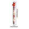 6pcs Cartoon Santa Claus Colorful Pencil Xmas Tree Ballpoint Pen Merry Christmas Gifts Office School Stationery Writing Tools