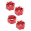 4Pcs Aluminum 7mm Hex Wheel Hubs Adapter Hex Hub Coupler for FMS FCX24 1/24 RC Car RC Car Upgrades