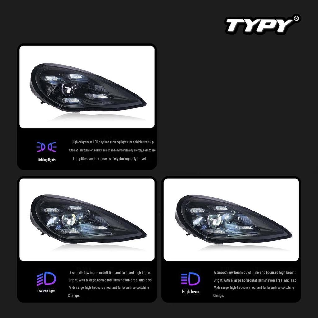 Compatible LED Matrix Headlight Assembly for 2010-2013 Porsche Panamera Retrofit