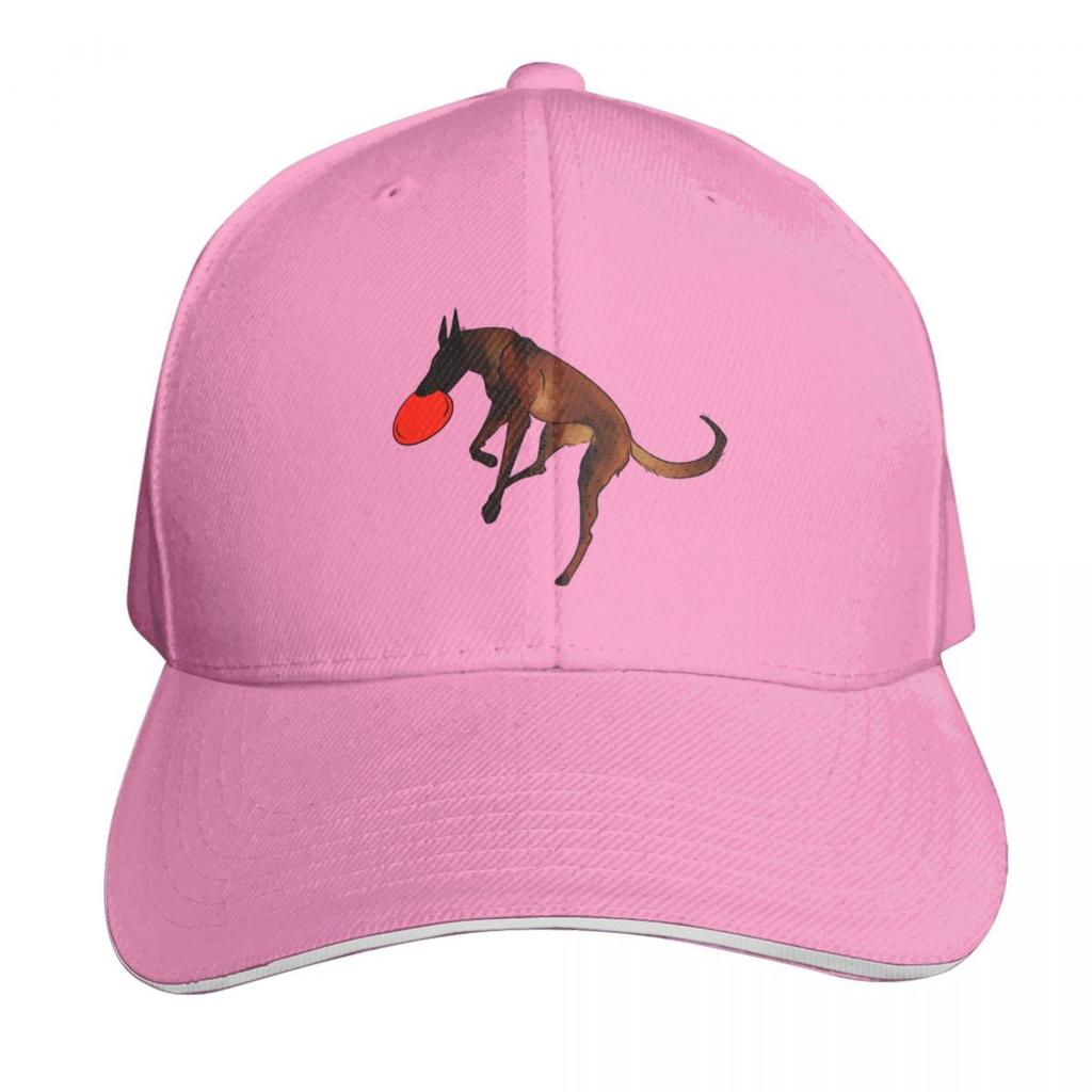Mahogany Belgian Malinois Disc Dog Baseball Cap Rave Christmas Hat Tactical Cap Vintage Unisex Womens