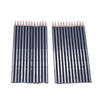 24pcs Drawing Pencils 2B 4B Fluent Black Graphite Pencils for Students Professional Drawing Sketching Still Life