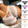 Wave Point See Through Mesh Lady Panties Cross Striped Women's Underpants Sexy Lace Edge Briefs Hollow Out Female Knickers