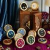 1PC Gold Frame Velvet Jewelry Display Tray Ring Earring Holder Wedding Gift Home Storage Elegant Anti-scratch Velvet Lining