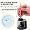 Electric Pencil Sharpener Automatic Desktop Pencil Sharpener for School Office Classroom Home Stationery Supplies