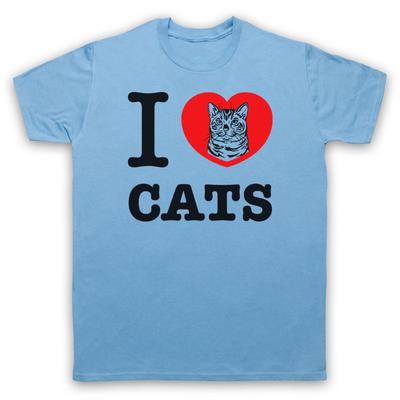 I Love Cats Animal Rights Lover Save The Animals Cute Mens And Womens T-Shirt
