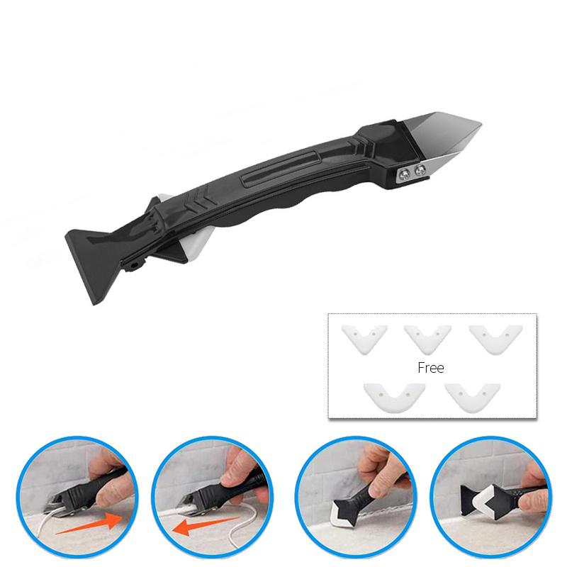 Nou polivalent silicon pentru îndepărtarea etanșării Racletă de netezire Kit de chit de calafate Unelte de mână pentru îndepărtarea mucegaiului de podea LM