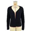 IHUASU Autumn and Winter Women's Knitted Three-dimensional Pattern Cardigan Jacket Sweater