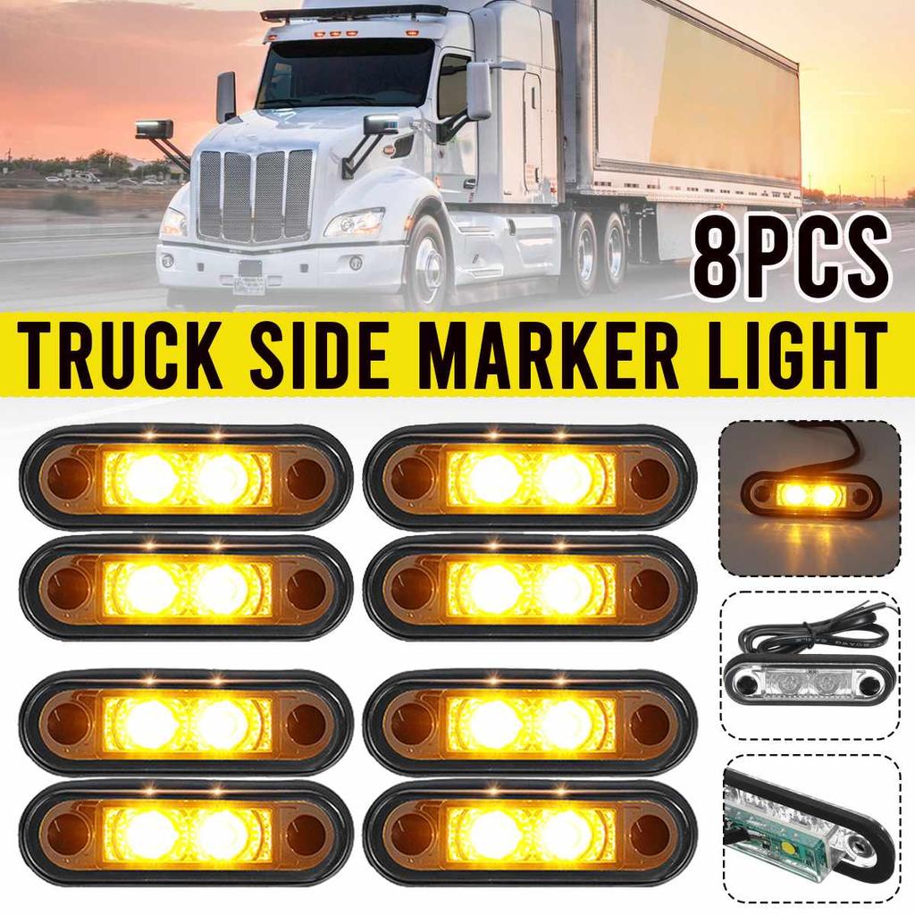 2-10PCS LED Side Marker Car External Light Waterproof Indicator Light Bus Truck Lorry Led Indicator Trailer Light Rear Side Lamp