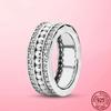 New 100 %925 Sterling Silver Rings Wholesale Popular Flower Lucky Rings For Women Jewelry Making