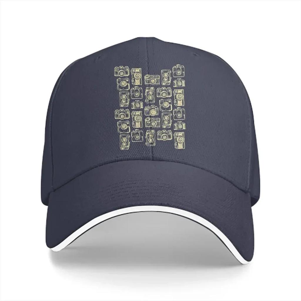 Gewaschene Herren Baseballkappe Fotografie Vintage Trucker Snapback Kappen Papa Hut Fotograf Kamera Patent Golfhüte