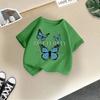 T-shirt décontracté à manches courtes pour enfants - T-shirt d'été ample pour filles avec nœud