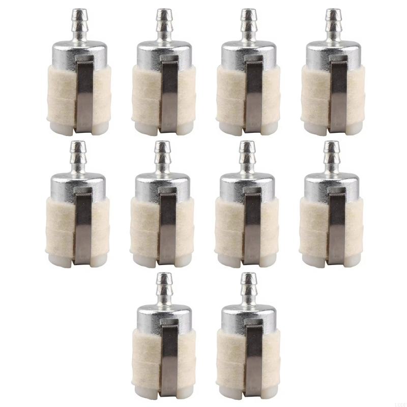10 Replacement Fuels Filters 3/16" Straight Fit For 5mm Fuels Line 2 Strokes Outdoor Power Equipment
