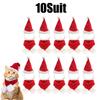 1-20Suits Christmas Pet Costume Outfit Santa Hat Scarf for Cats Small Dogs Holiday Party Pets Party Costume Accessories Supplies