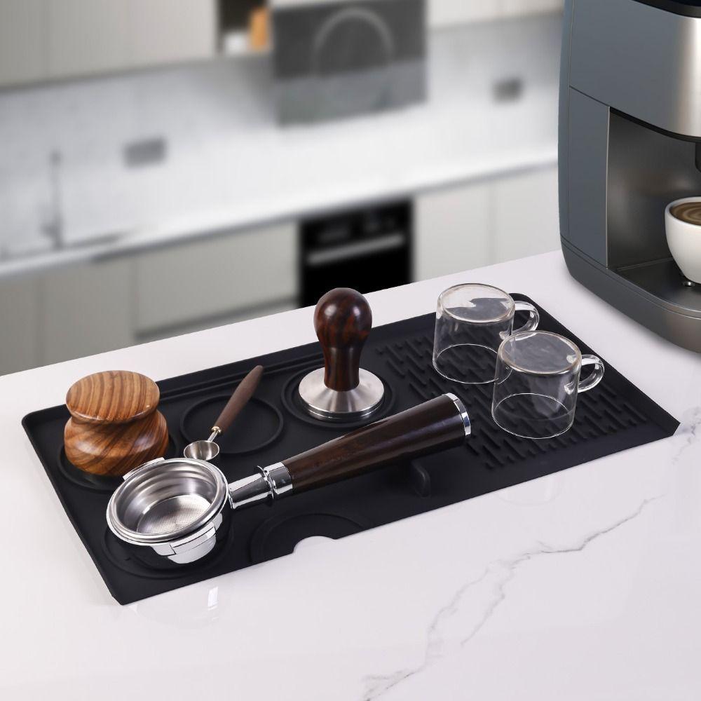 Waterproof Coffee Tamper Mat Silicone Tamping Cushion Coffeeware Espresso Tamping Mat  Cafe Use