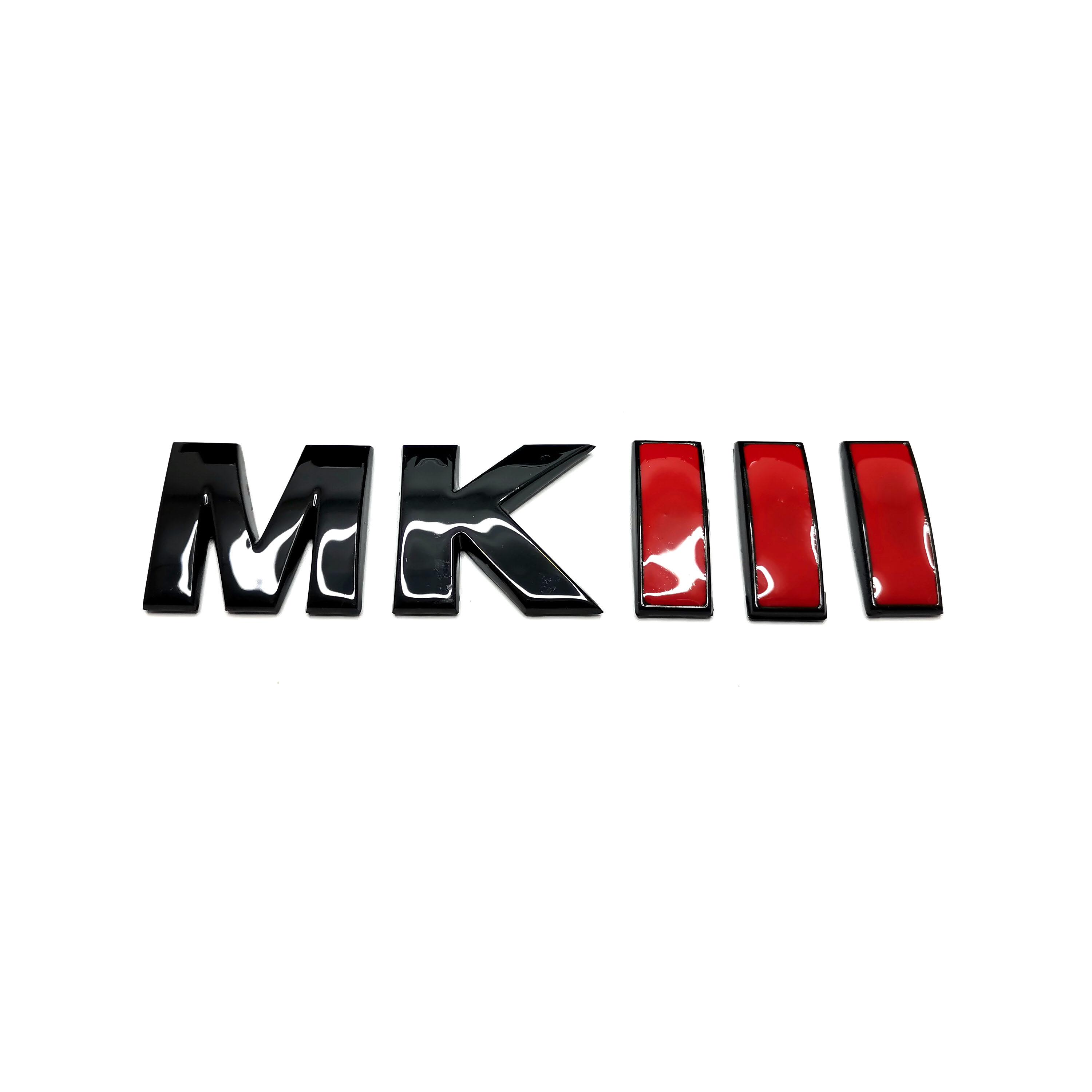 

MKIII Tailgate Trunk Rear Car Emblems Letters MK 3 Grill Outlet Auto Badges Golf 3 Accessories