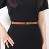 Classical Adjustable Buckle Thin Waist Belt for Women Lady Fashionable Stylish Design Waistband Decorative Dress Sash