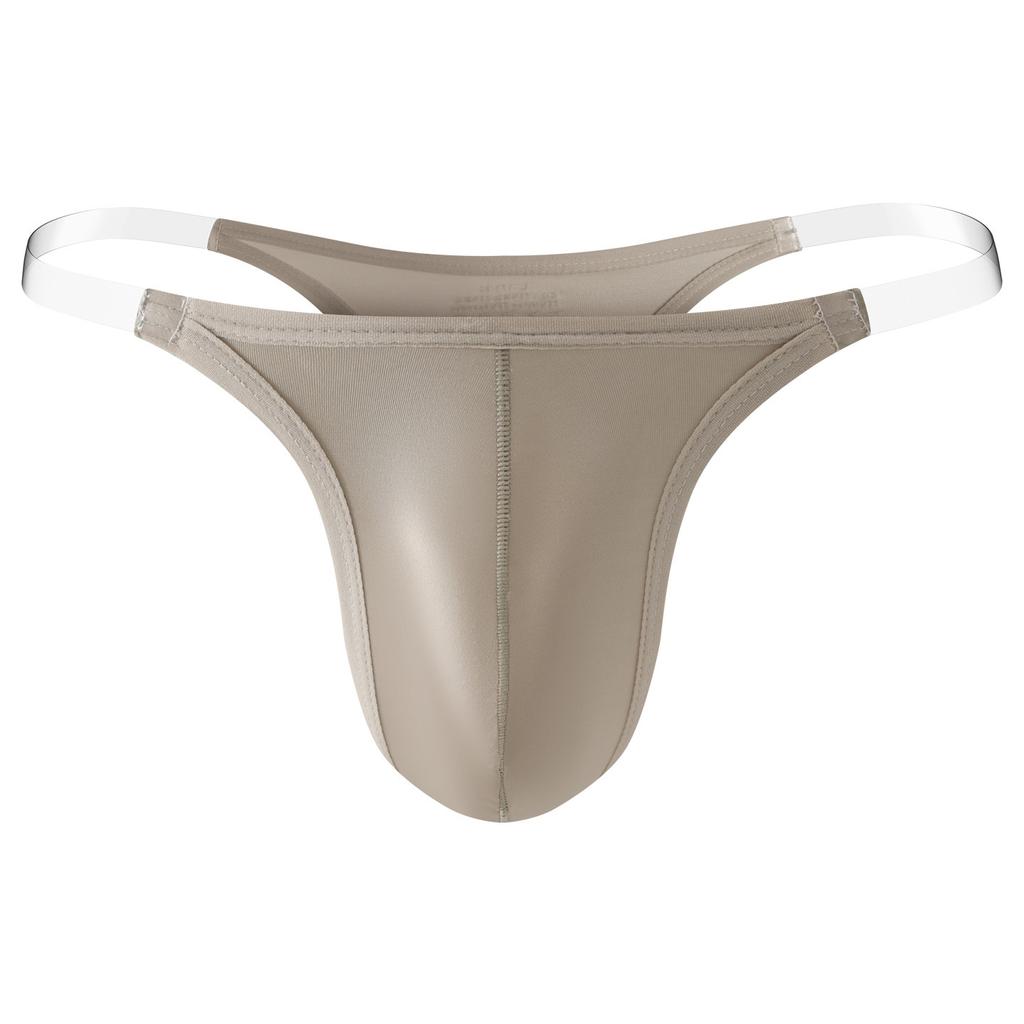 Herren Sexy G-String T-Rücken String Bikinihöschen Luxuriöse Seidige Dessous Unsichtbarer Träger Unterwäsche Beutel Höschen Bikinihöschen