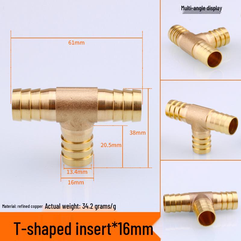 Miedziana Pagoda Trójnik Typu Y Dysza do Rury Gazu Ziemnego, Zielona Głowica, Dostępna w Rozmiarach 6/8/10/12.