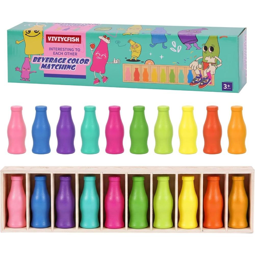 Bottle Color Matching Games,Family Games for Kids and Adults,2-4 Player,Great Parent-Child Activity