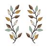 Metal Wrought Iron Leaf Wall Decoration, Vine Olive Branch And Leaf Wall, Living Room Outdoor Decoration Botanical Pattern Home Decoration Plaque