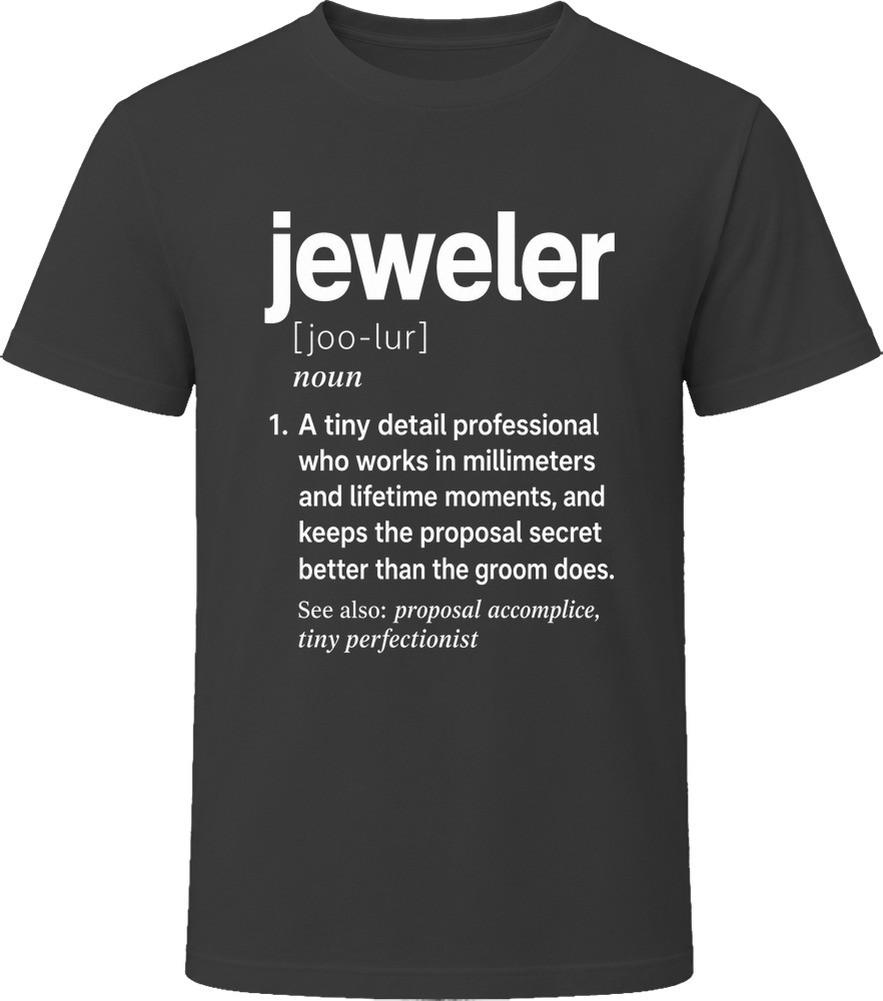 Jeweler Definition Funny Jewelry Gift T Shirt