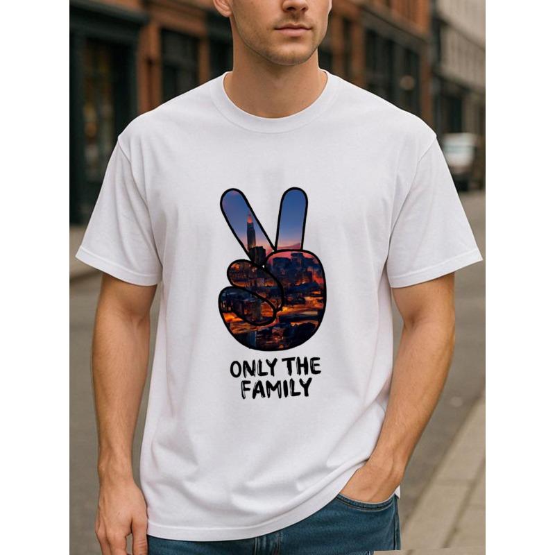 European Size Men'S Graphic T-Shirt - Breathable Pure Loose Fit Tee for Everyday & Formal Wear - All-Season Casual Shirt with Minimalist Design