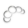 1 Set Matt Chrome Dashboard Dial Gauge Rings Bezel Trim for Porsche 911 996 S Turbo Targa