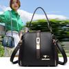 Fashionable Women's Handbag Retro Color Block Lock Small Bucket Crossbody Small Square Bag Casual Women's Shoulder Bag Commuting