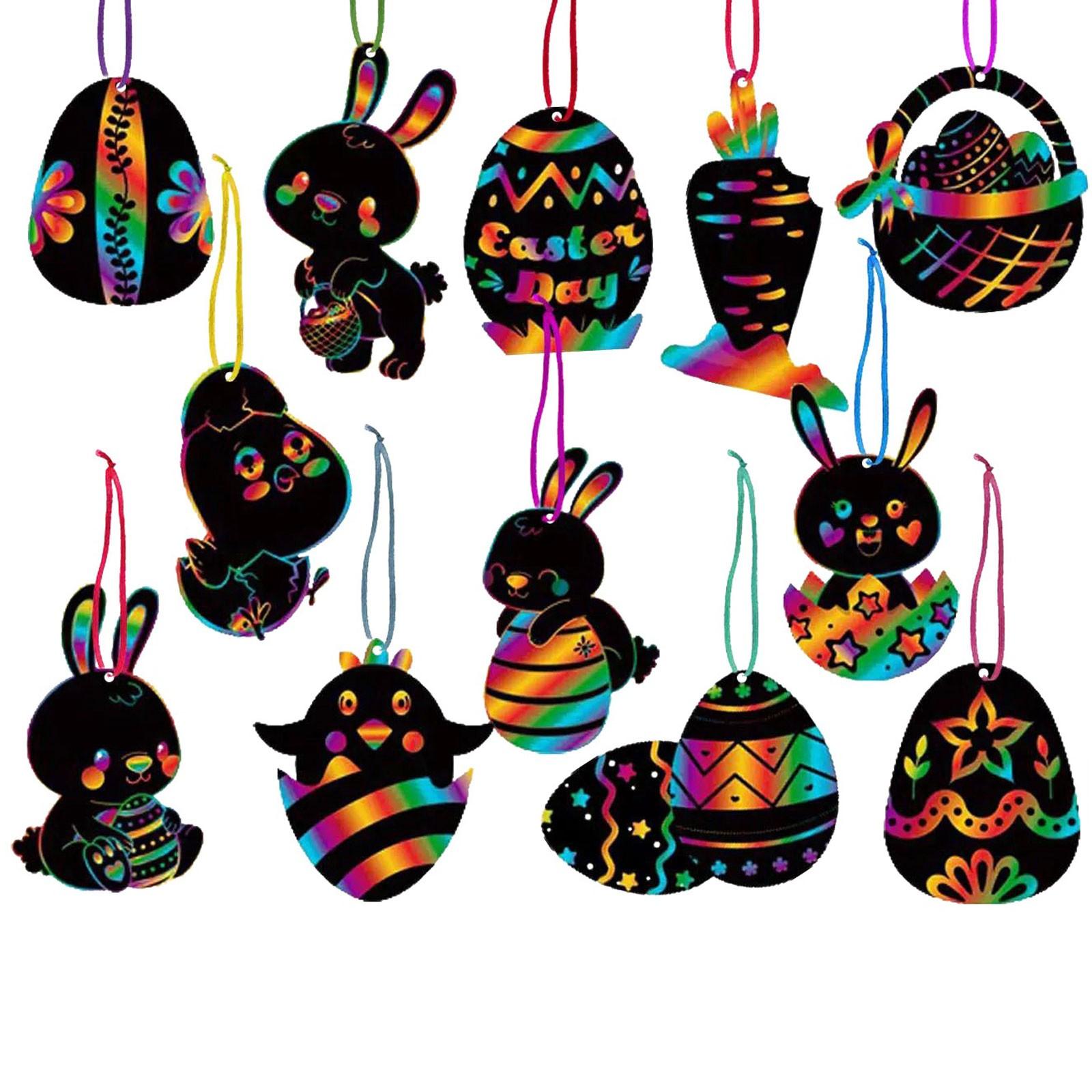 

Детский красочный набор для рисования яйцами, пасхальный набор для рисования инопланетянами, декоративные бусины для вечеринки(плоская поверхность) One Size