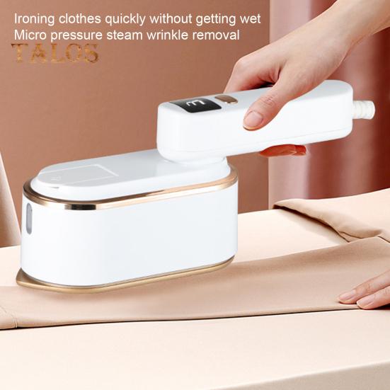 Żelazko parowe 2 w 1, 1200 W, przenośne żelazko parowe ze zbiornikiem na wodę o pojemności 150 ml, wyświetlacz, 3 poziomy pary, przenośne żelazko do domu i podróży