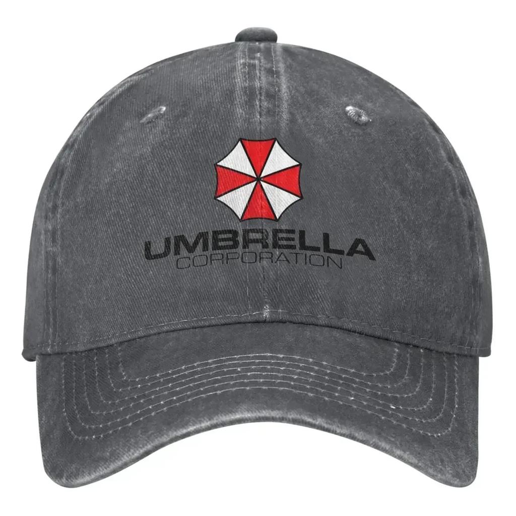 Umbrella Corporation Denim Baseball Cap Residents Evils Game Hiking Trucker Dad Hat Summer Women Unisex Sunscreen Baseball Caps