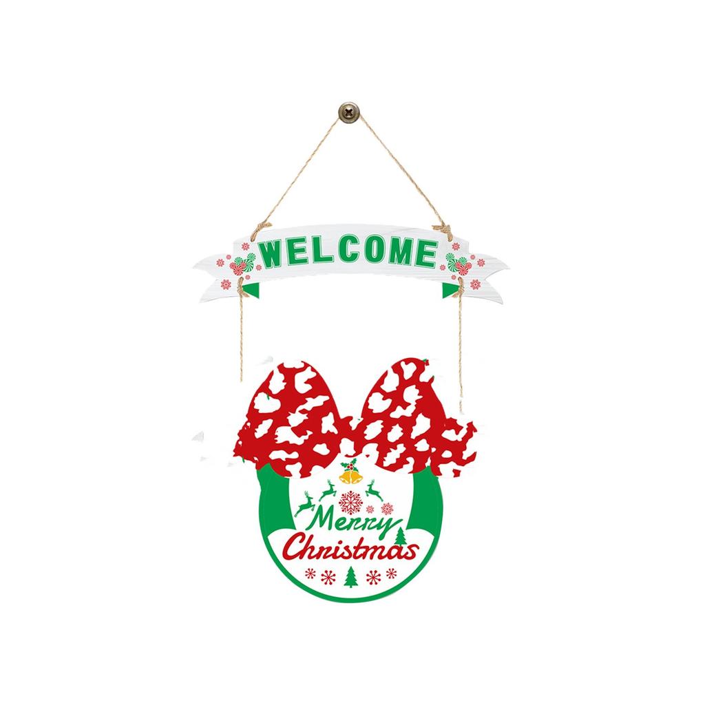 Christmas New Door Hanging Christmas Holiday Party Atmosphere Decoration Hanging Door Sign Customization