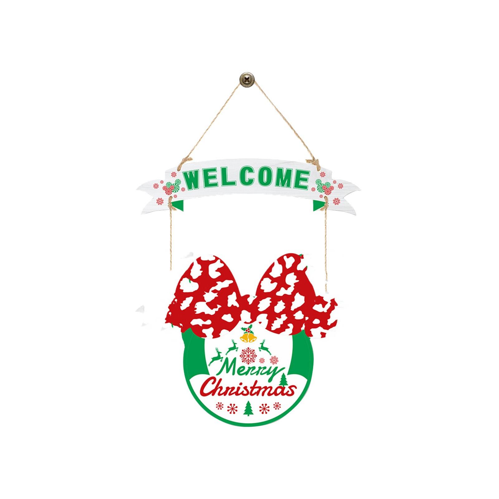 

Рождество Новый год Подвеска на дверь Рождественская праздничная вечеринка Атмосфера Украшение Подвесная табличка на дверь Кастомизация One Size