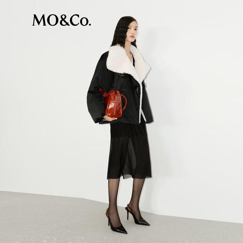 

MO&Co. High Collar Oversized Duck Down Jacket XS