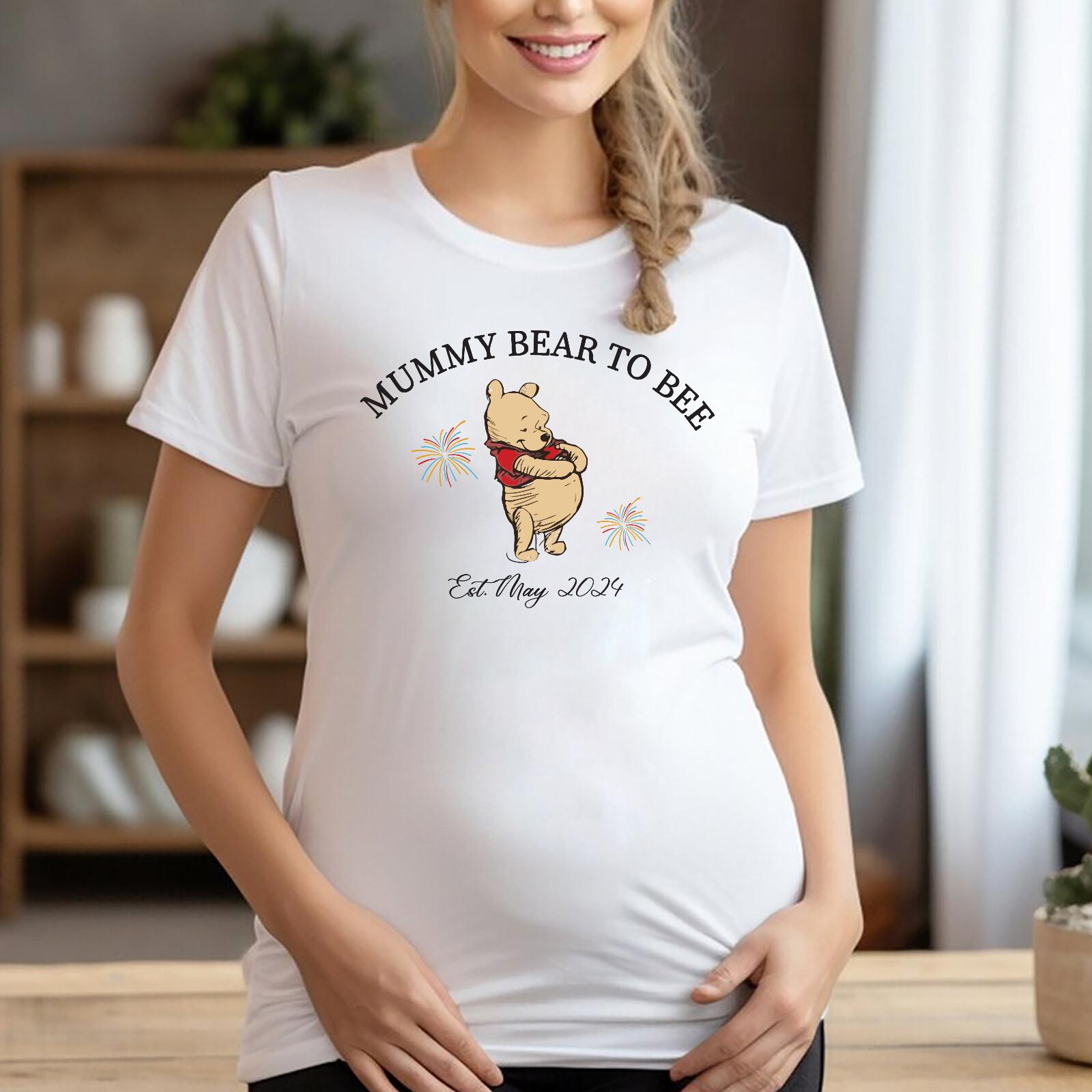 Mum To Be T-Shirt Mens Womens Tees Top Funny Pregnancy Announcement Mummy Gift Pregnant,Mummy Bear M