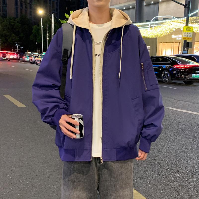 Autumn Fake Two-piece Jacket Jacket Men's Casual Jacket Loose Versatile Jacket