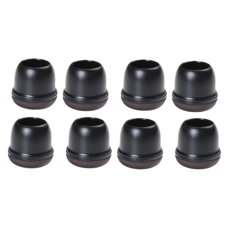 8Pack Silicone Chair Leg Round Pad For Hardwood Floor Nonslip Covers Furniture Leg Sliders Cap Reduce Noise