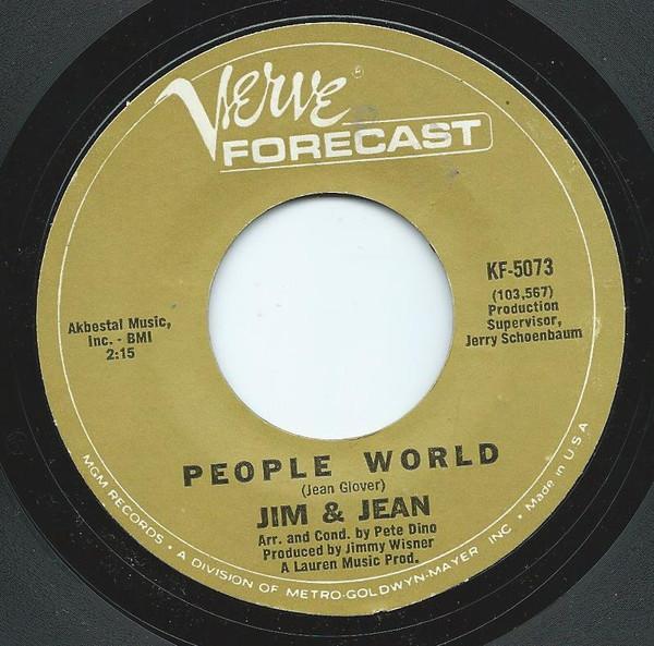 

7inch Record JIM & JEAN - People World KF5073 Verve Forecast 1967 US Rock Used