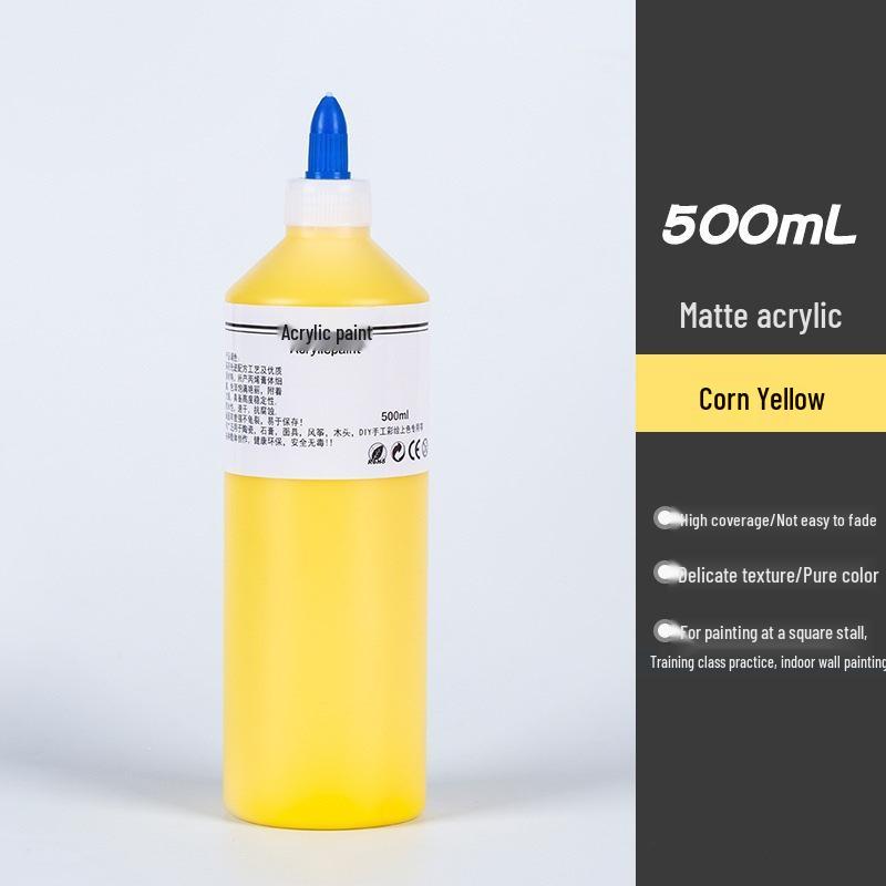 500ml Square Bottle Acrylic Paint for Coloring Children s Plaster Dolls and Kindergarten Crafts 500ml