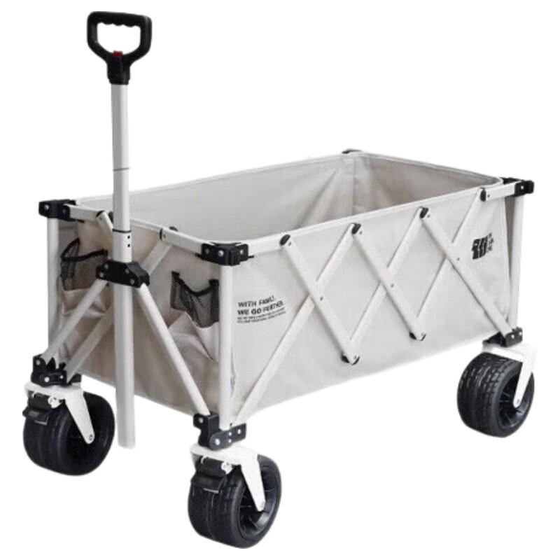 Explorer Folding Camping Cart with Wide Wheels and Brake