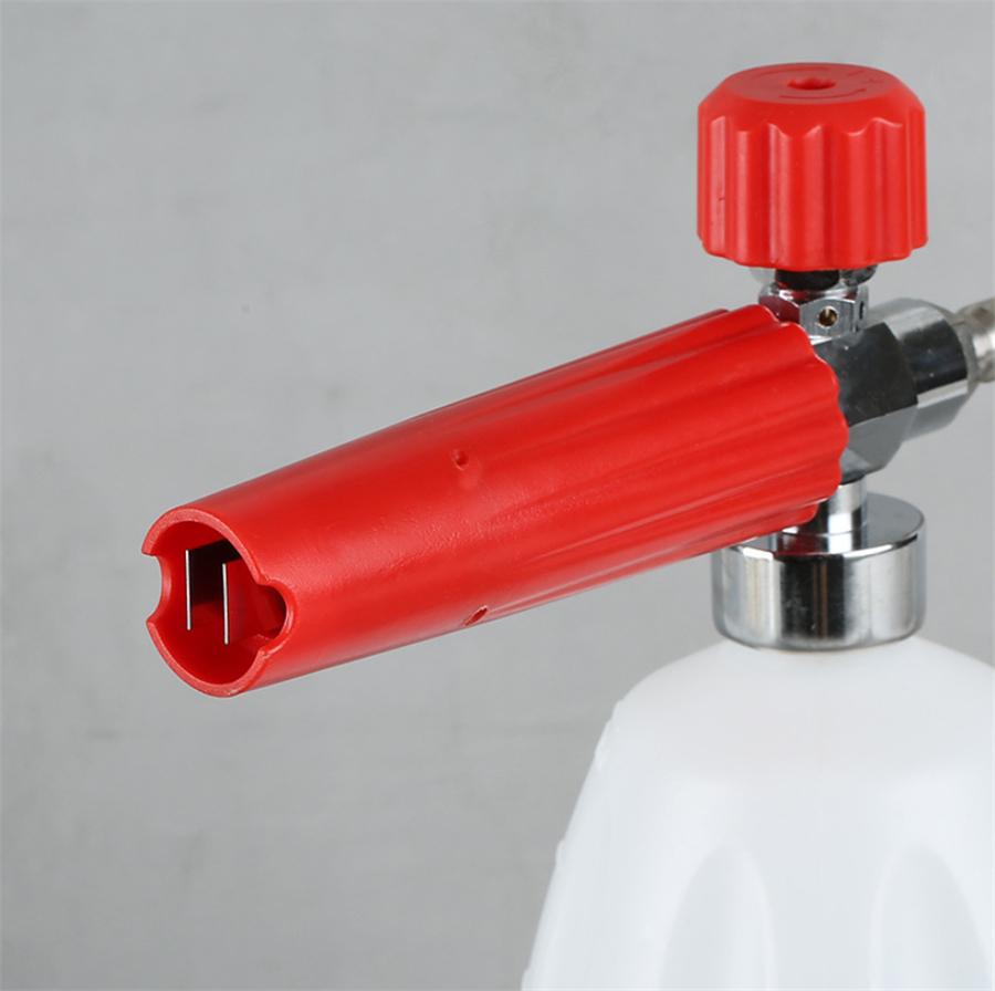 Adjustable 1/4" F Inlet Foam Lance Car Washer Soap 1L Bottle Wash Gun