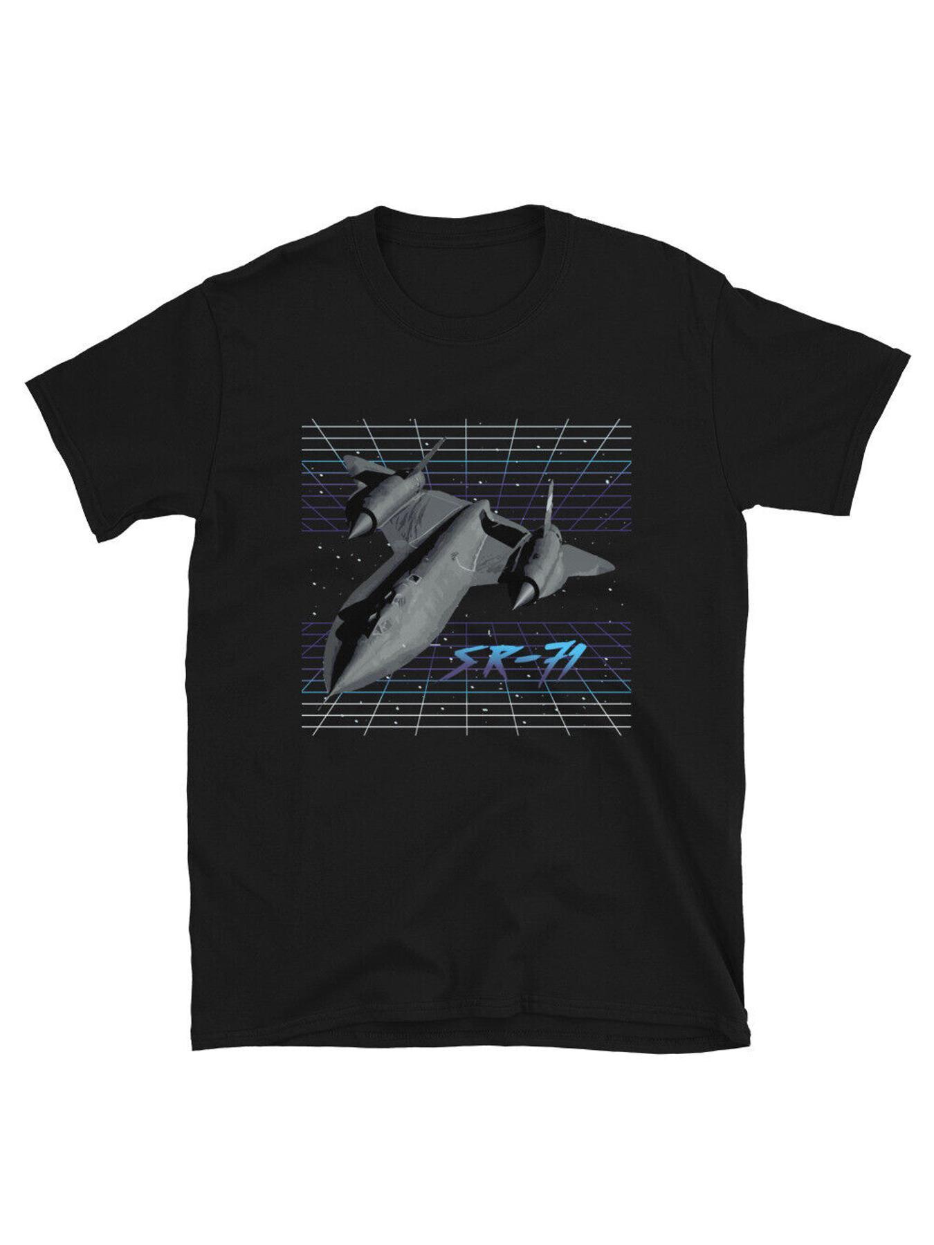 

SR 71 blackbird pattern 100 cotton summer fashion shortsleeved printed Tshirt 4XL