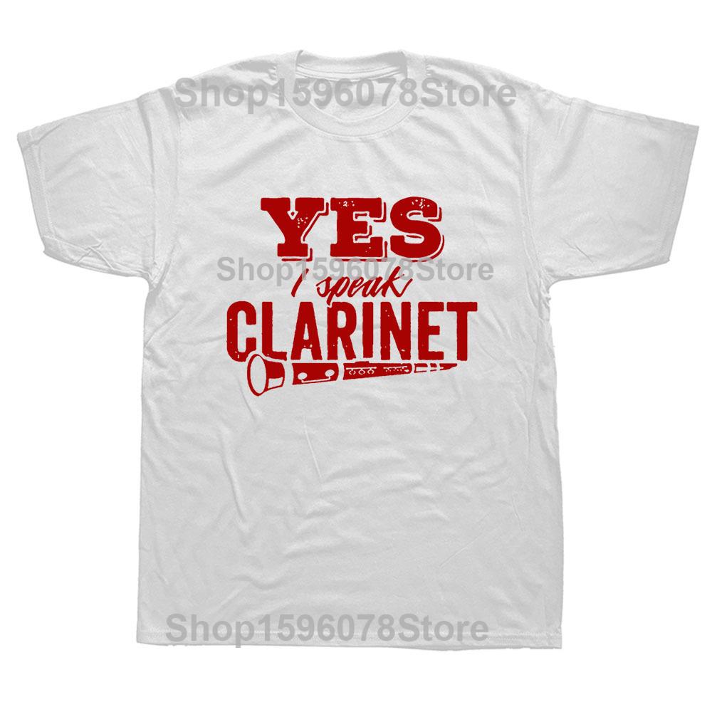 Clarinet Oboe Player Clarinetist Oboist Evolution Print T-Shirt Summer Casual Top Tee Printed T Shirt Fashion