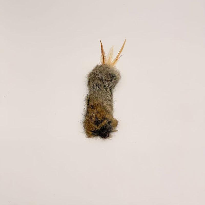 Rabbit Fur Matatabi Cat Chew Toy Teeth Cleaning Self Amusement Pet Toy Replacement Head