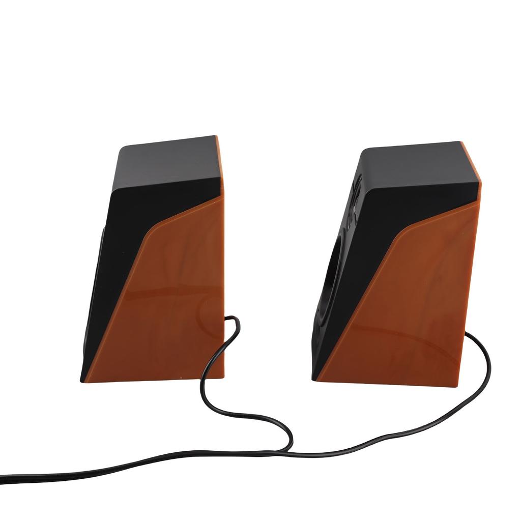 PC Speakers HiFi Deep Bass Adjustable Volume Plug and Play Desktop Speakers for TVs Computers Laptops Phones