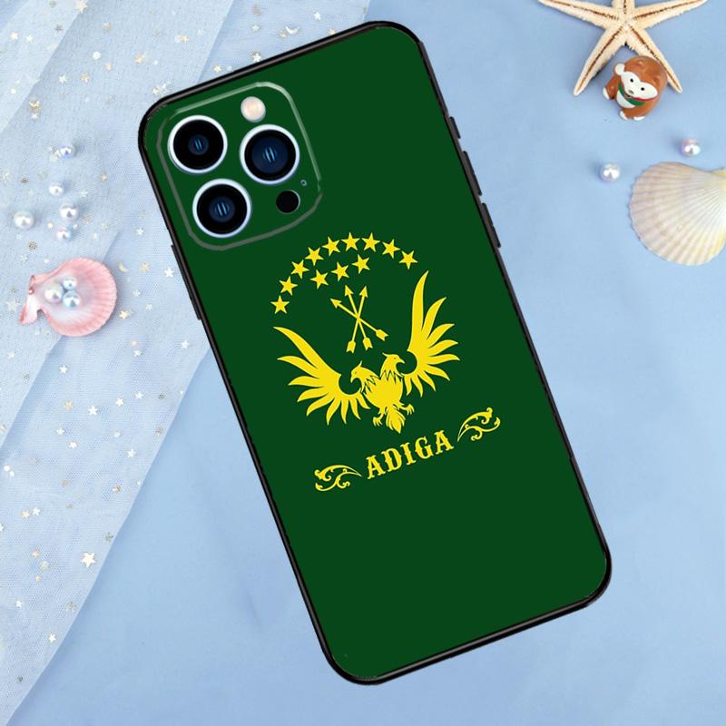 

Circassian Flag Case For iPhone 17 Pro Max 16 14 13 12 11 15 Pro Max Plus 12 13 Mini 16e 17 Air Back Cover iPhone 13